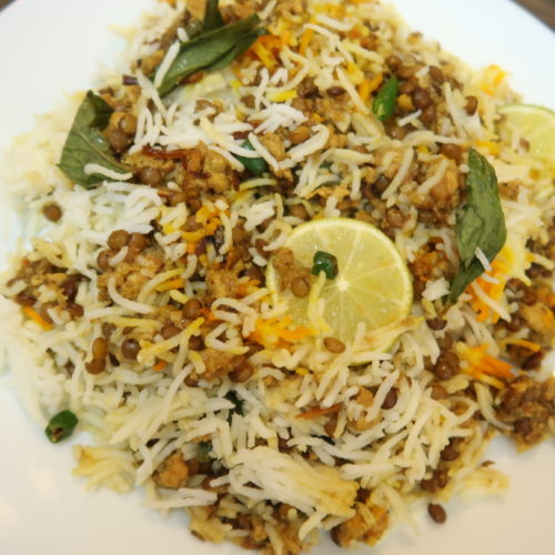 Qeema Masoor Biryani