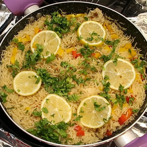 One Pot Chicken and Lemon Rice