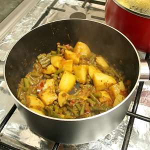 Aloo Phali ki Sabzi (Potato & Beans Curry)