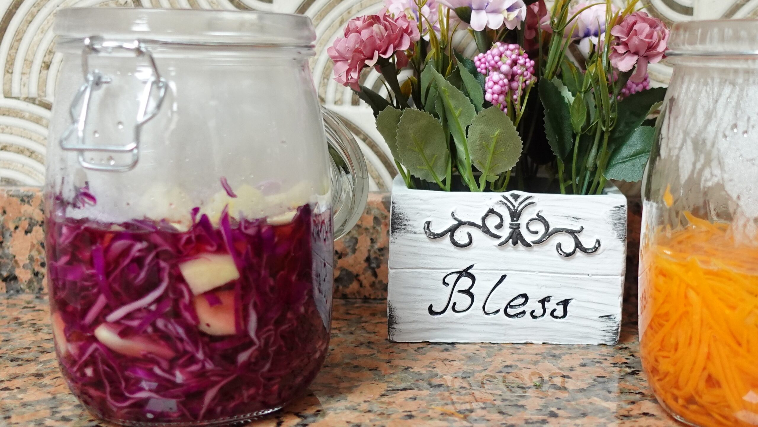 Red Cabbage Pickle in Vinegar