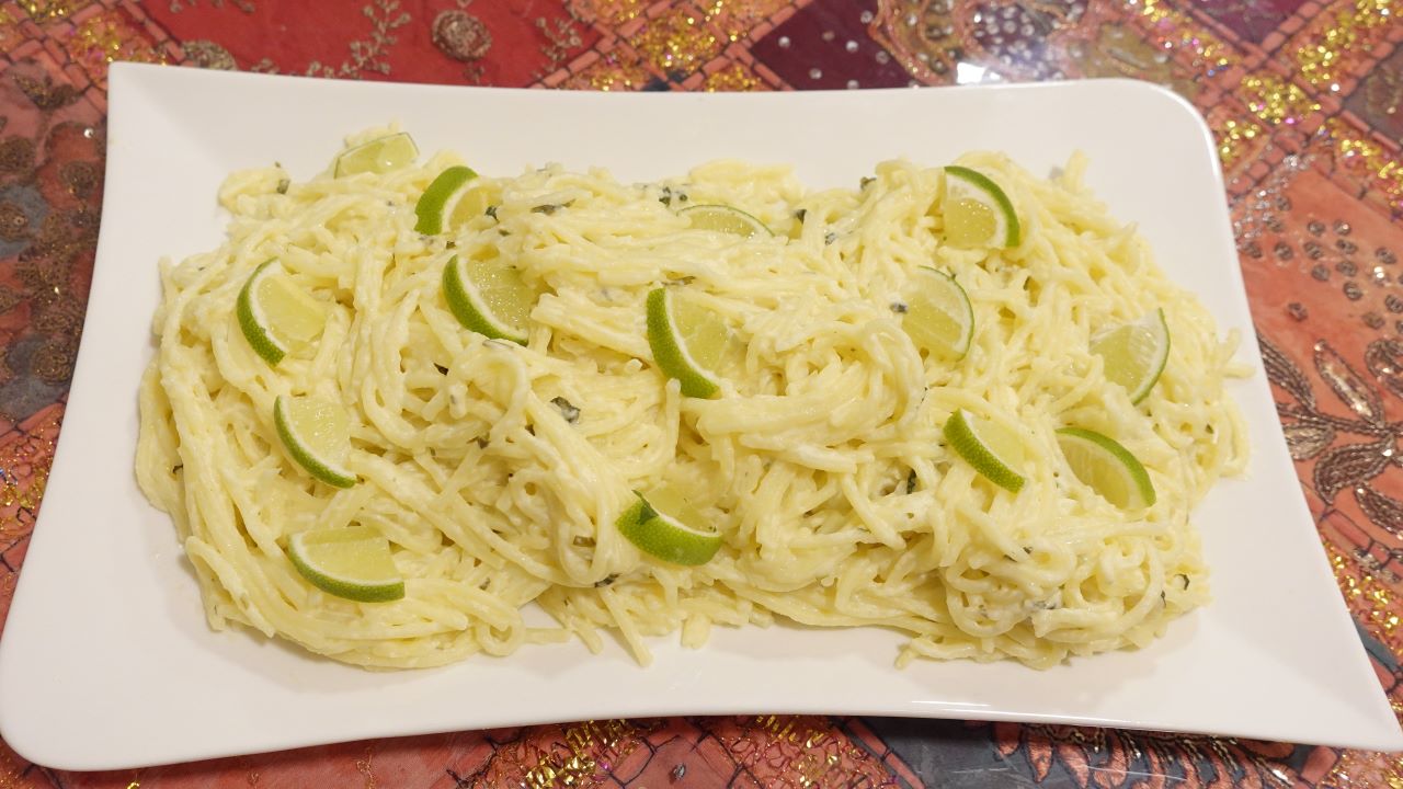 Creamy Lime Spaghetti