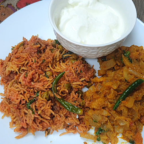 5-Minute Beetroot Rice in Pressure Cooker