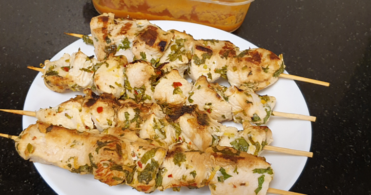 Chili Lime Chicken Skewers