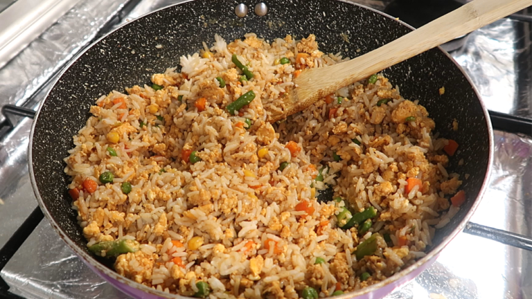 Instant Egg Stir-Fried Rice - Naush Kitchen Routine