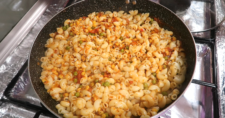 Pasta with Chana Dal