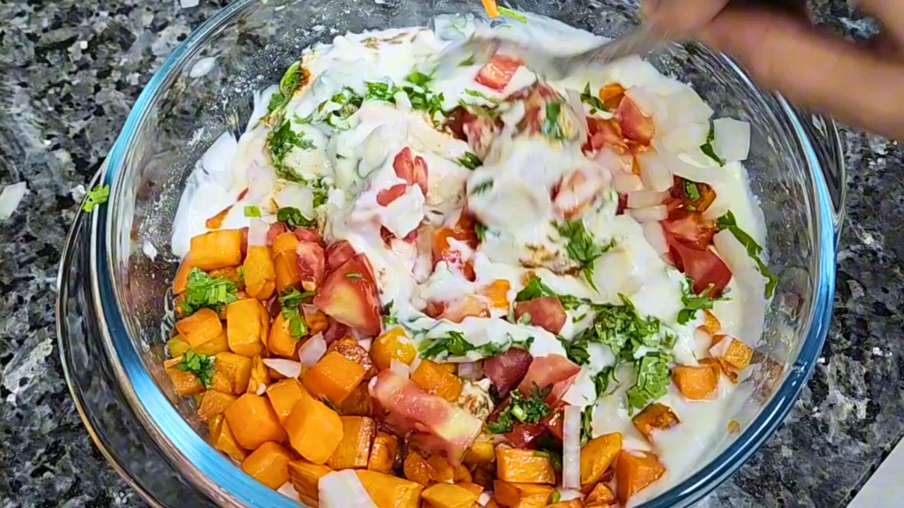 Sweet Potato Raita (Shakarkandi Raita)