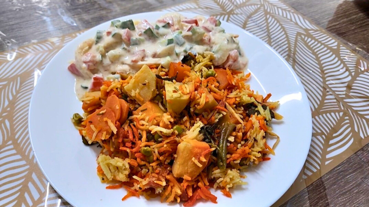 Veg Biryani better than Packet Masala