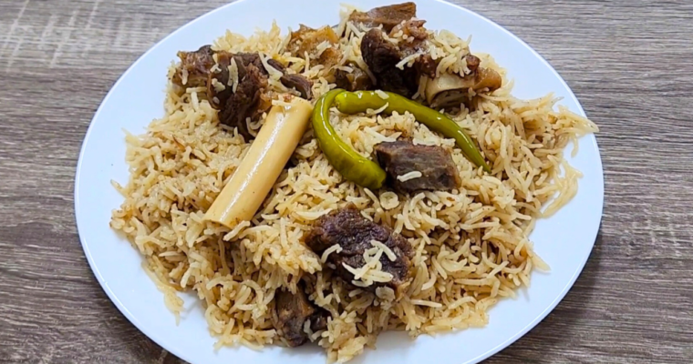 ZALIM PULAO – Mutton Yakhni Pulao