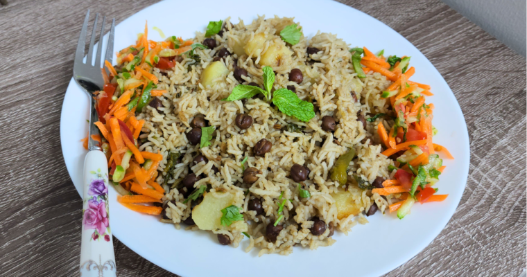 Kala Chana Pulao – Black Chickpea Pulao