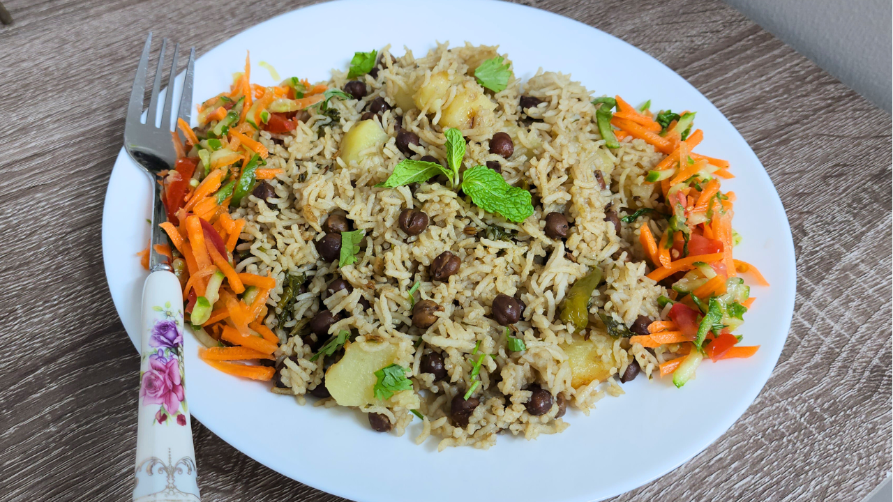 Kala Chana Pulao – Black Chickpea Pulao