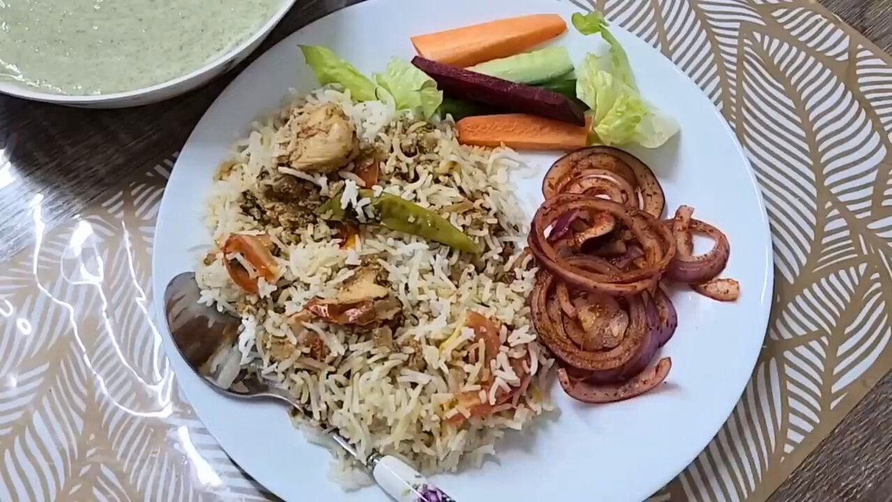 White Chicken Biryani